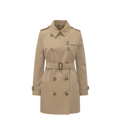 Beige Cotton Trench - Image 1