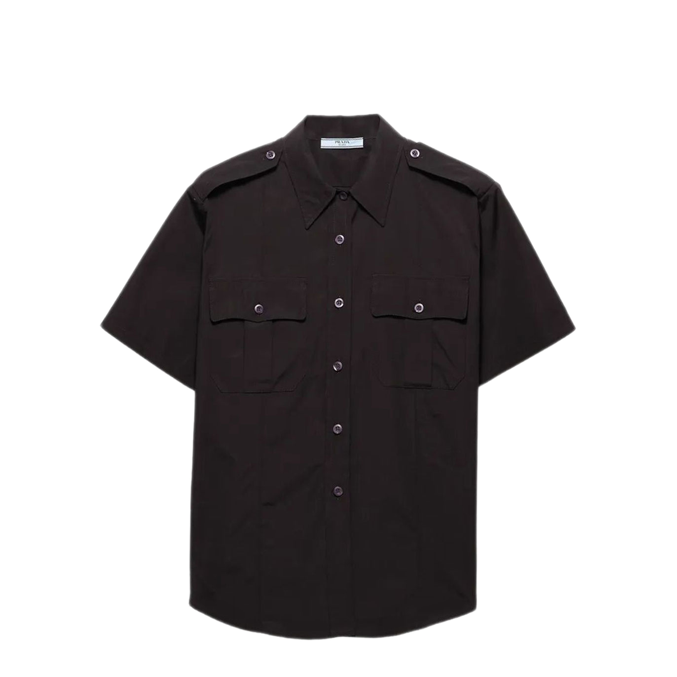 Short-Sleeved Poplin Utility Shirt - Image 1