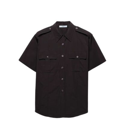 Short-Sleeved Poplin Utility Shirt - Image 1