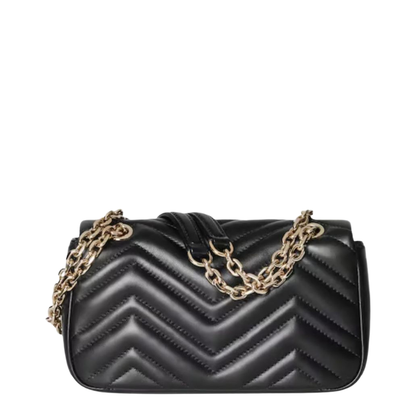 Small Shoulder Bag Black Leather - Image 2