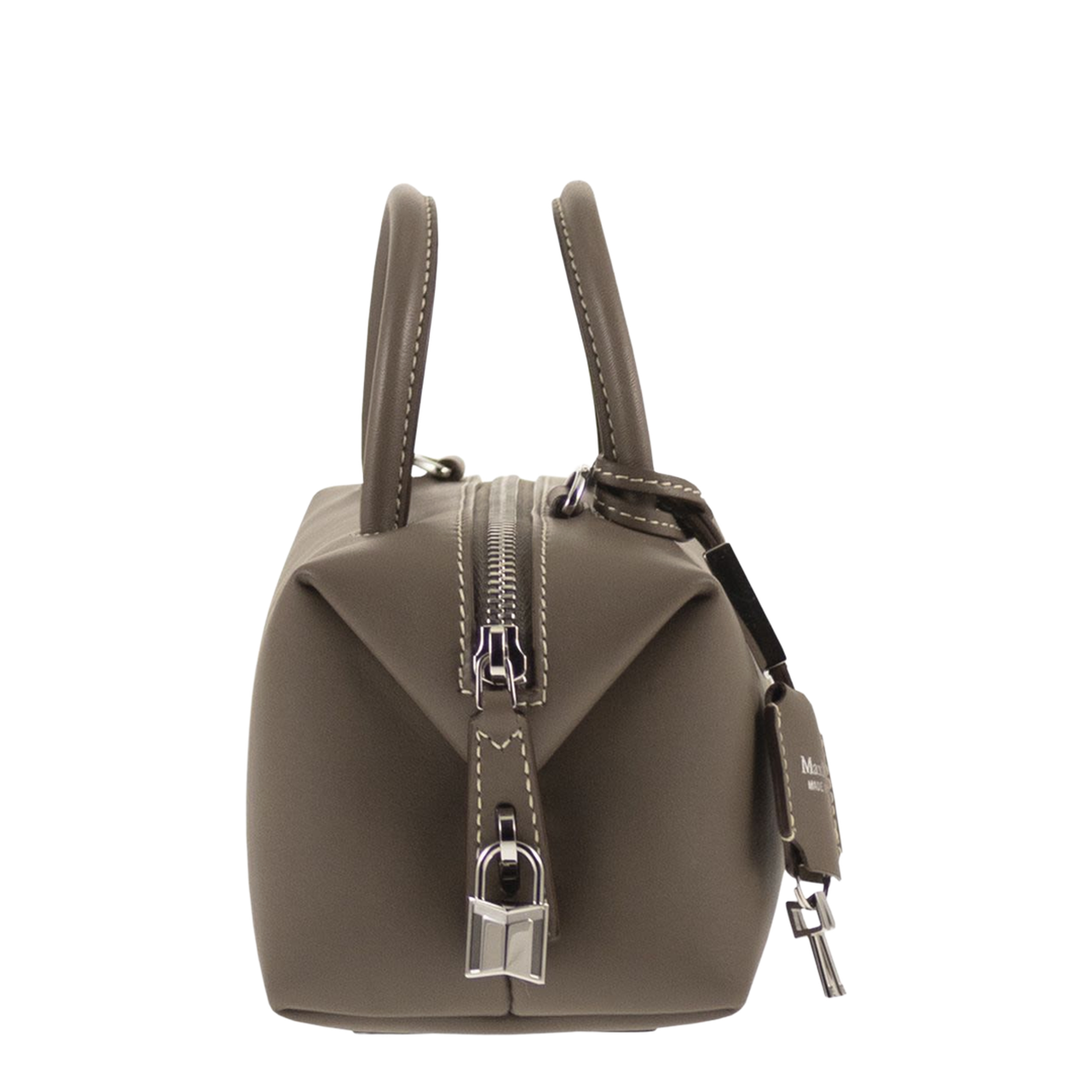 Small Natural Leather Satchel - Image 3