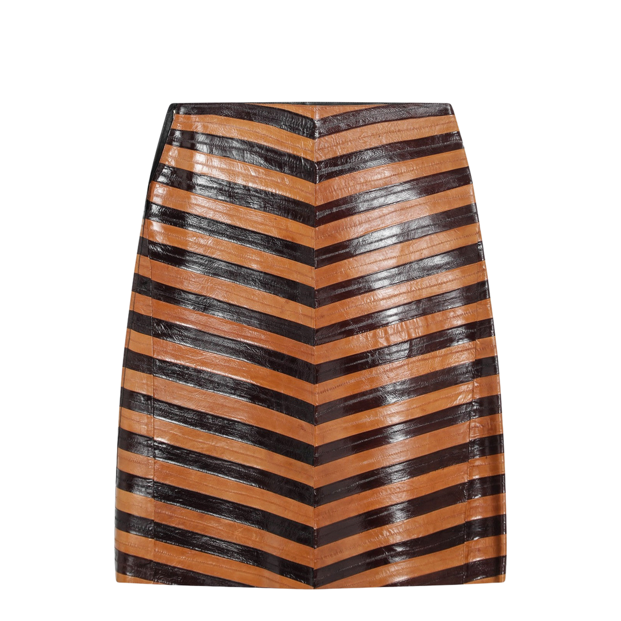 Skirt Fine Leathers Brown - Image 2