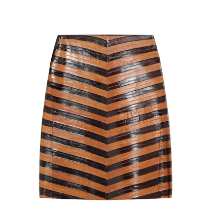 Skirt Fine Leathers Brown - Image 2