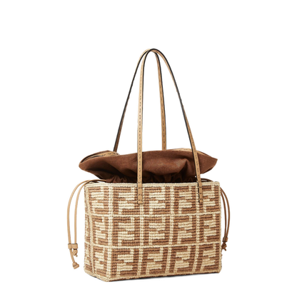 Roll Small Canvas Top Handle Bags - Tan - Image 2