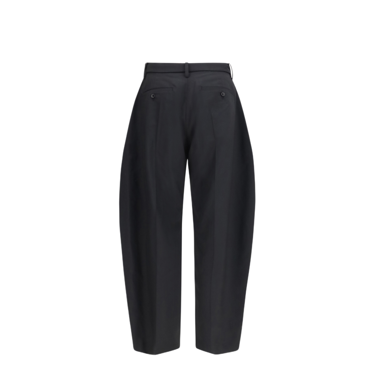 Wool Tailored Pants With Belt - Image 2