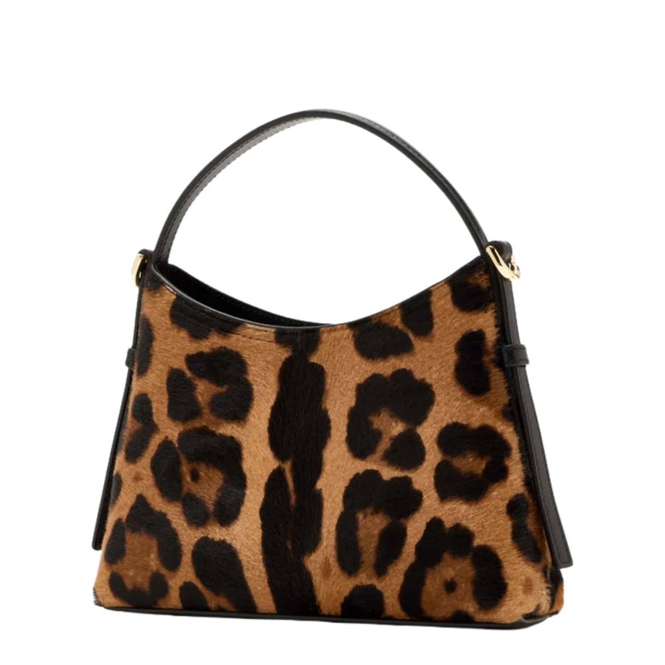 Voyou Nano Calfskin Top-Handle Tote - Brown Leopard Pattern - Image 1