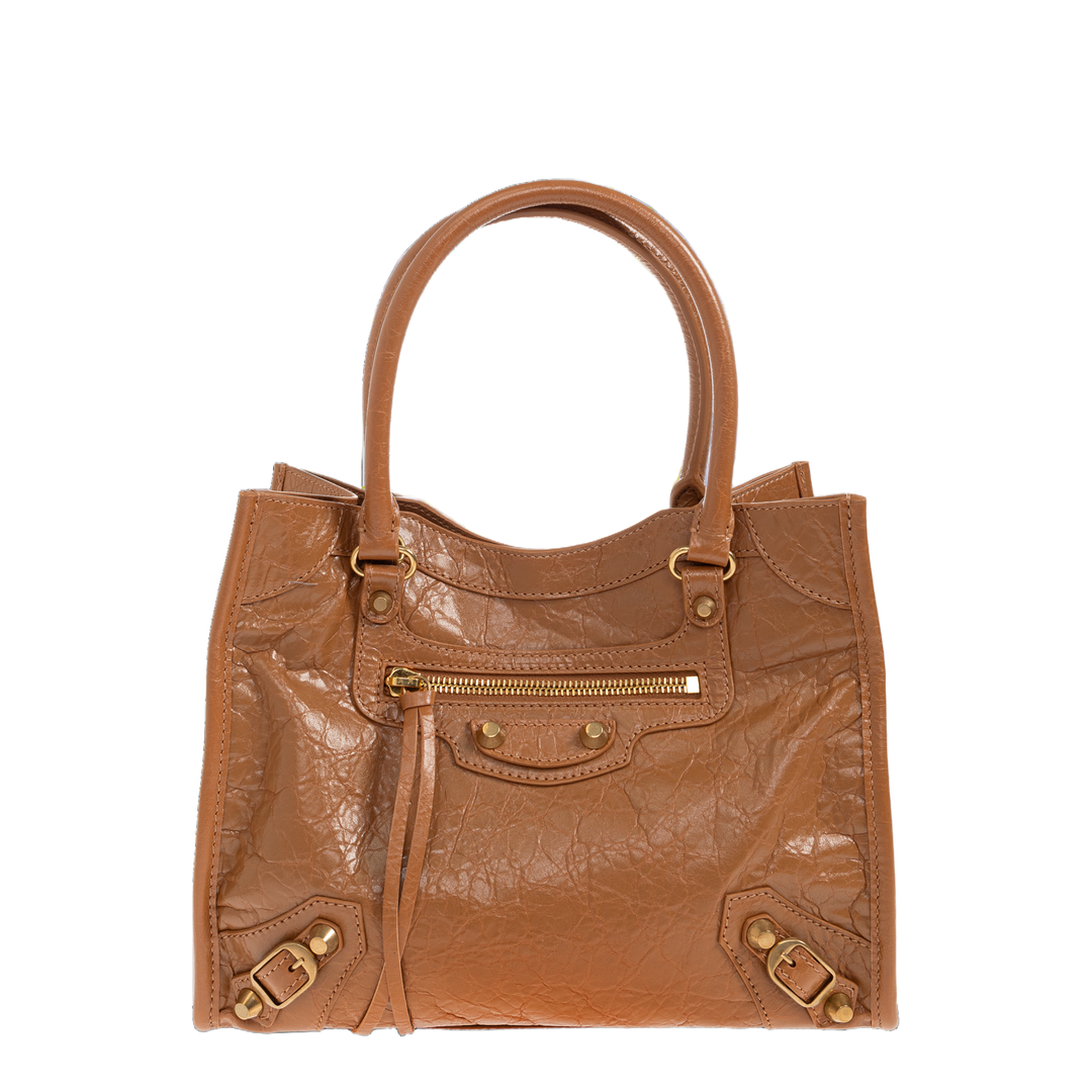 Le City Mini Arena Lambskin Bag - Camel - Image 5