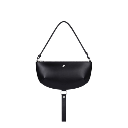 Holy Eclipse Medium Calf Leather Shoulder Bag - Black - Image 1