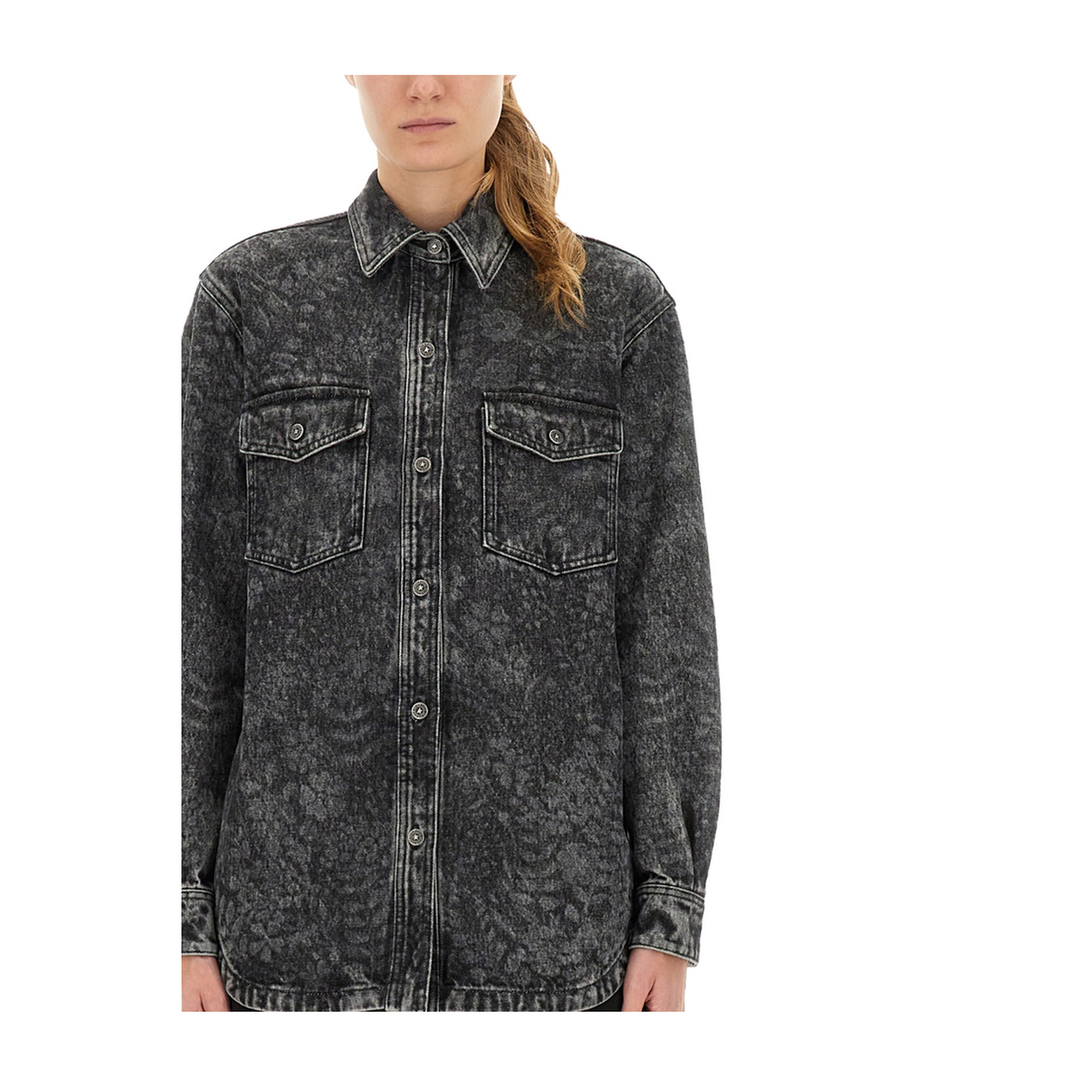 Ollie Boyfriends Shirt with Laser Flowers - Image 4