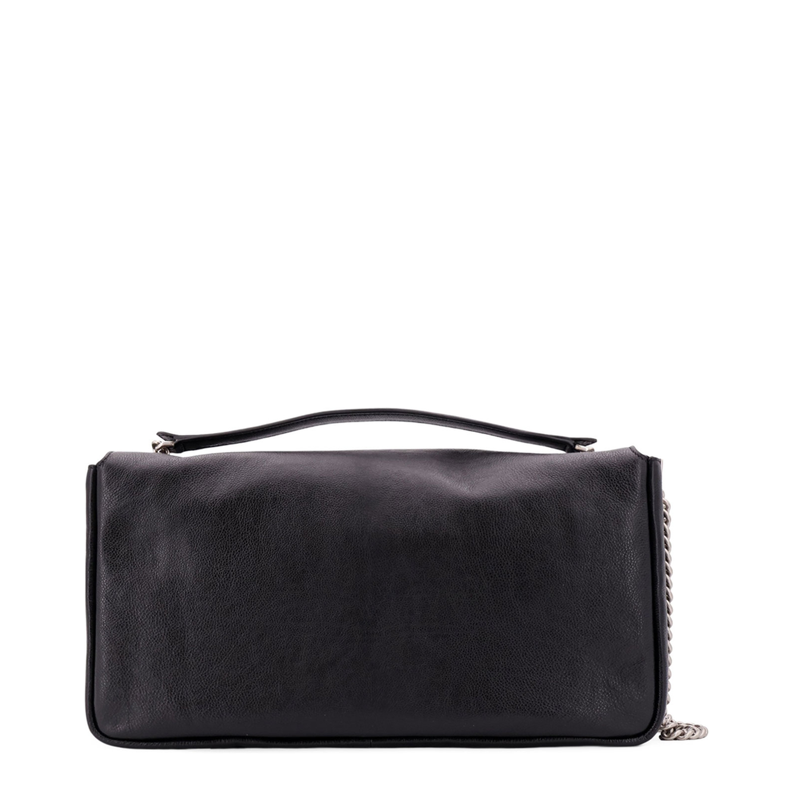 Baguette Chain Large 
Black Calfskin Leather Bag - Image 2