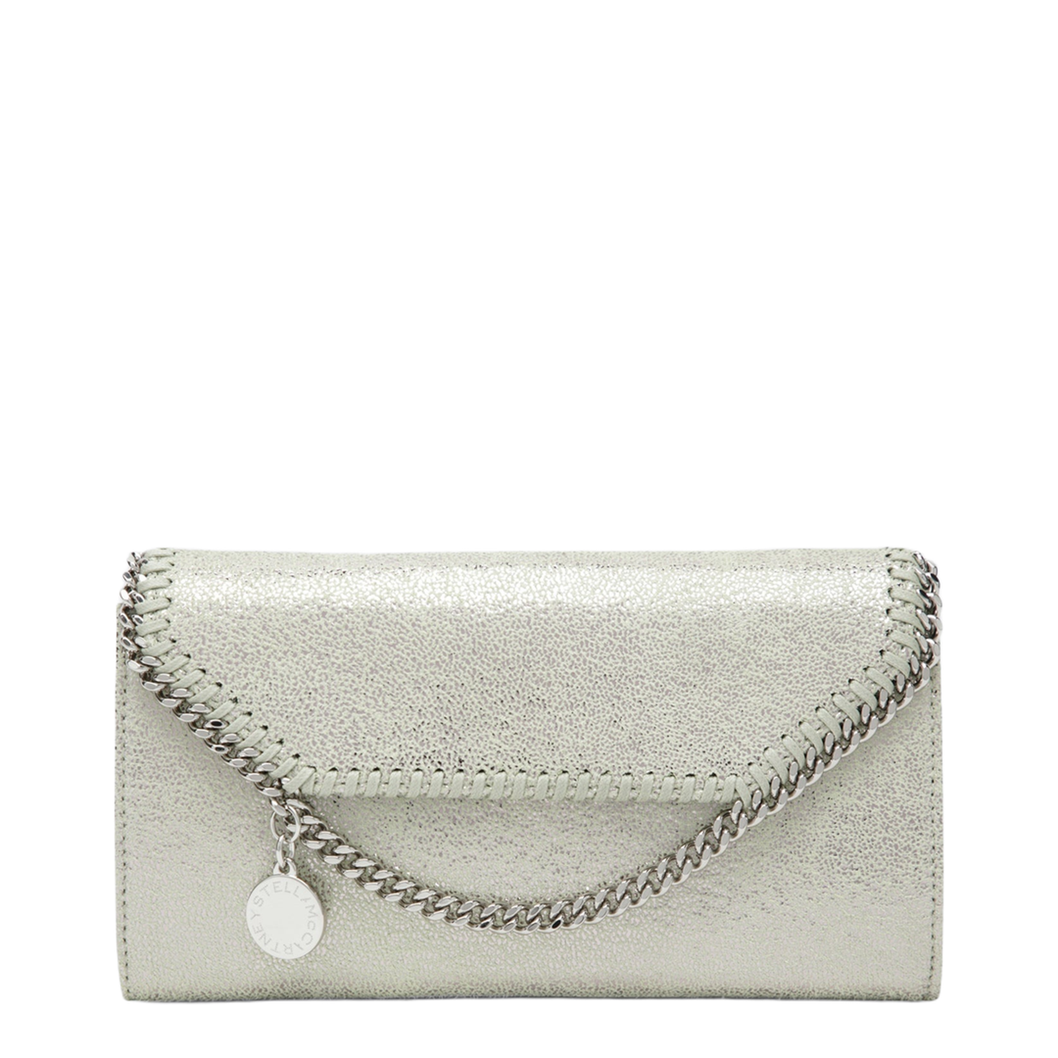 Falabella Medium Polyester Shoulder Wallet Bag - Light Lime Green - Image 1