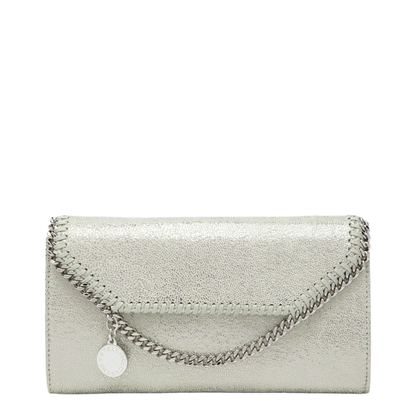 Falabella Medium Polyester Shoulder Wallet Bag - Light Lime Green - Image 1