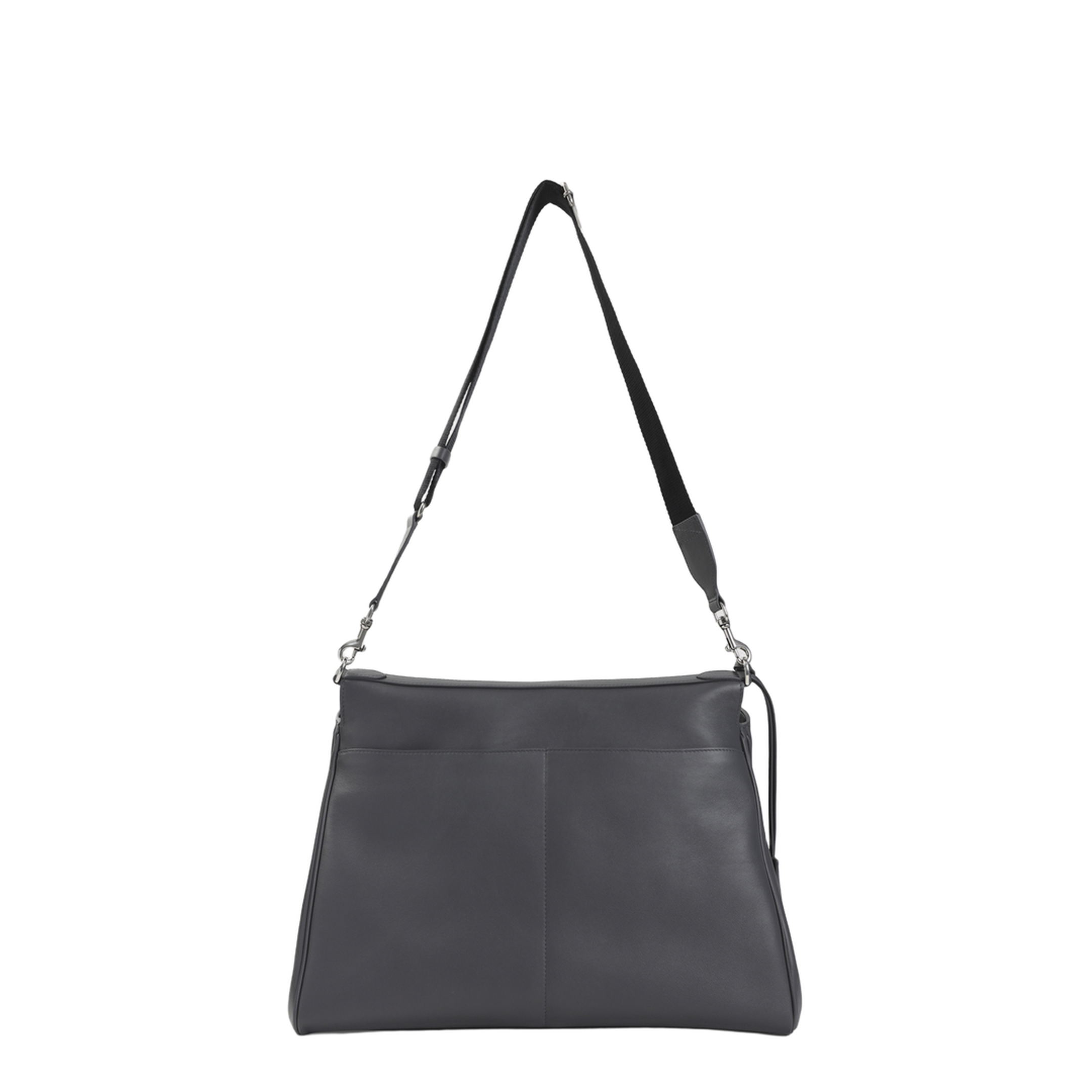 Rodeo Messenger Medium Calfskin Shoulder Bag - Grey - Image 2