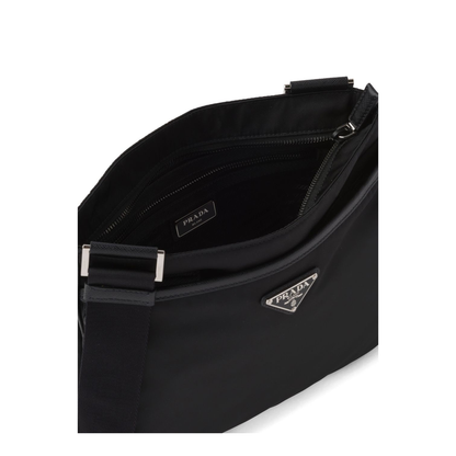 Re-Nylon Saffiano Shoulder Bag - Black - Image 3