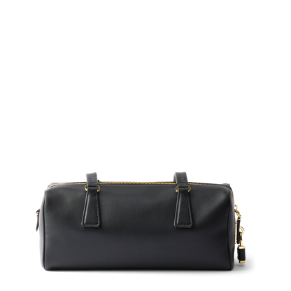 Black Leather Shoulder Bag - Image 2