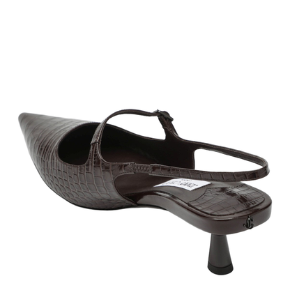 Brown Crocodile Effect Neckline - Image 2