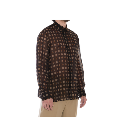 Shirt with geometric pattern - Image 2