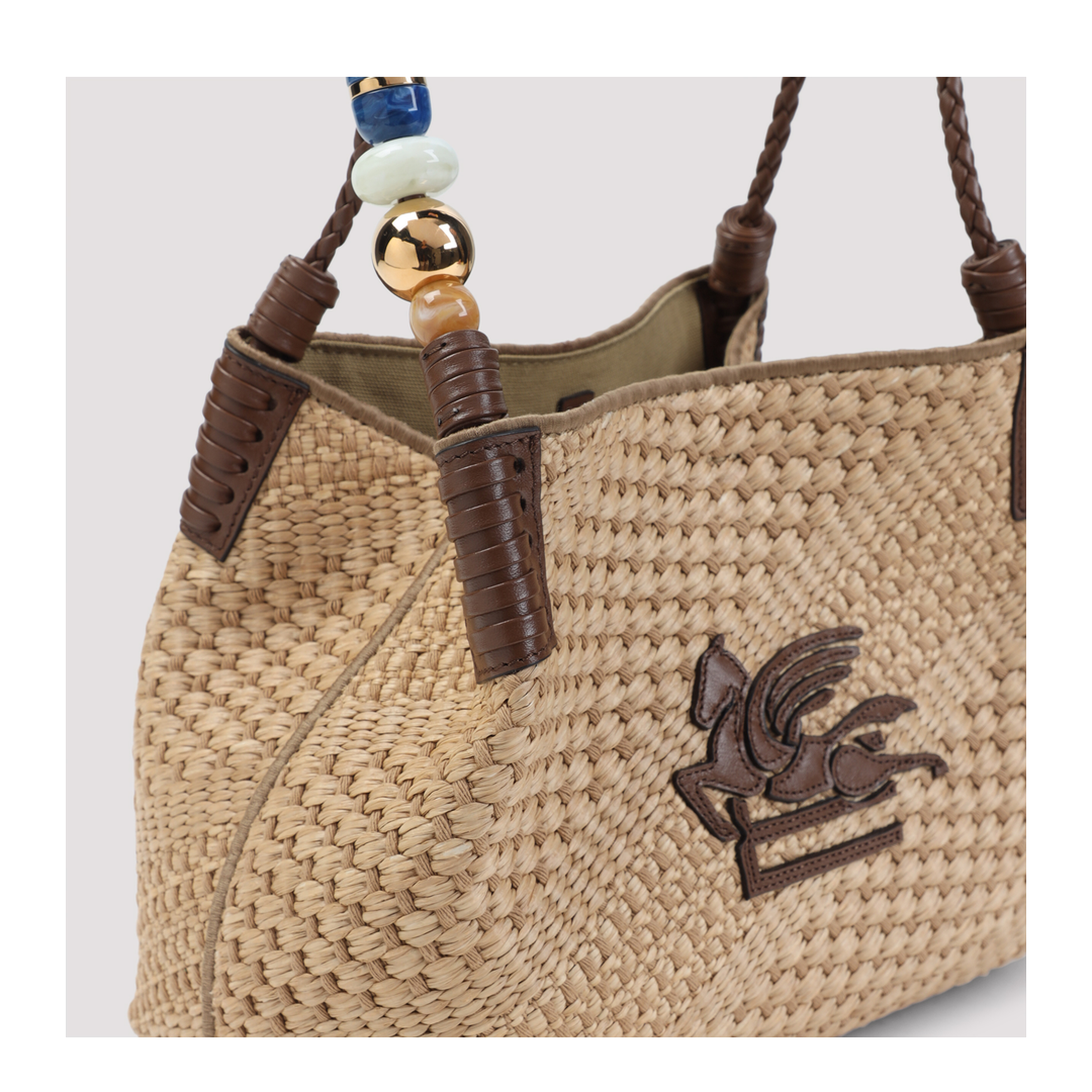 Libra S Rafia Shoulder Bag - Image 3