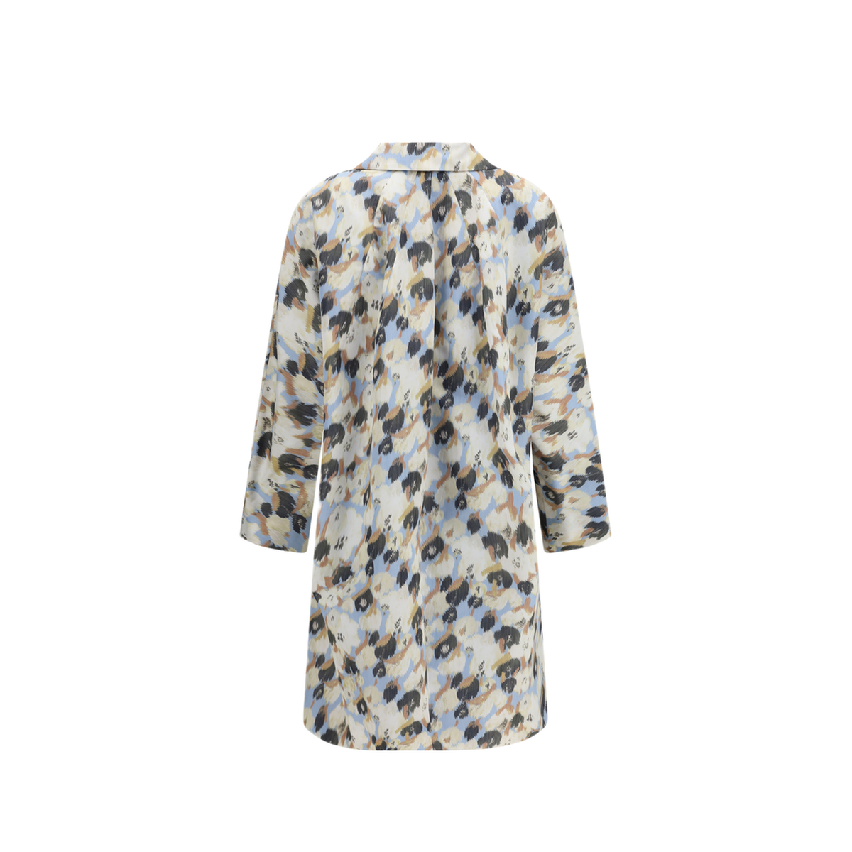 Printed Button Parka Coat - Image 2