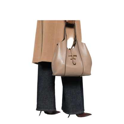 Mini Leather Tote Bag - Image 2