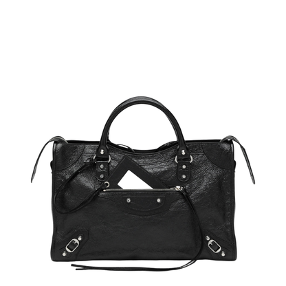 Le City Medium Arena Lambskin Bag - Black - Image 1