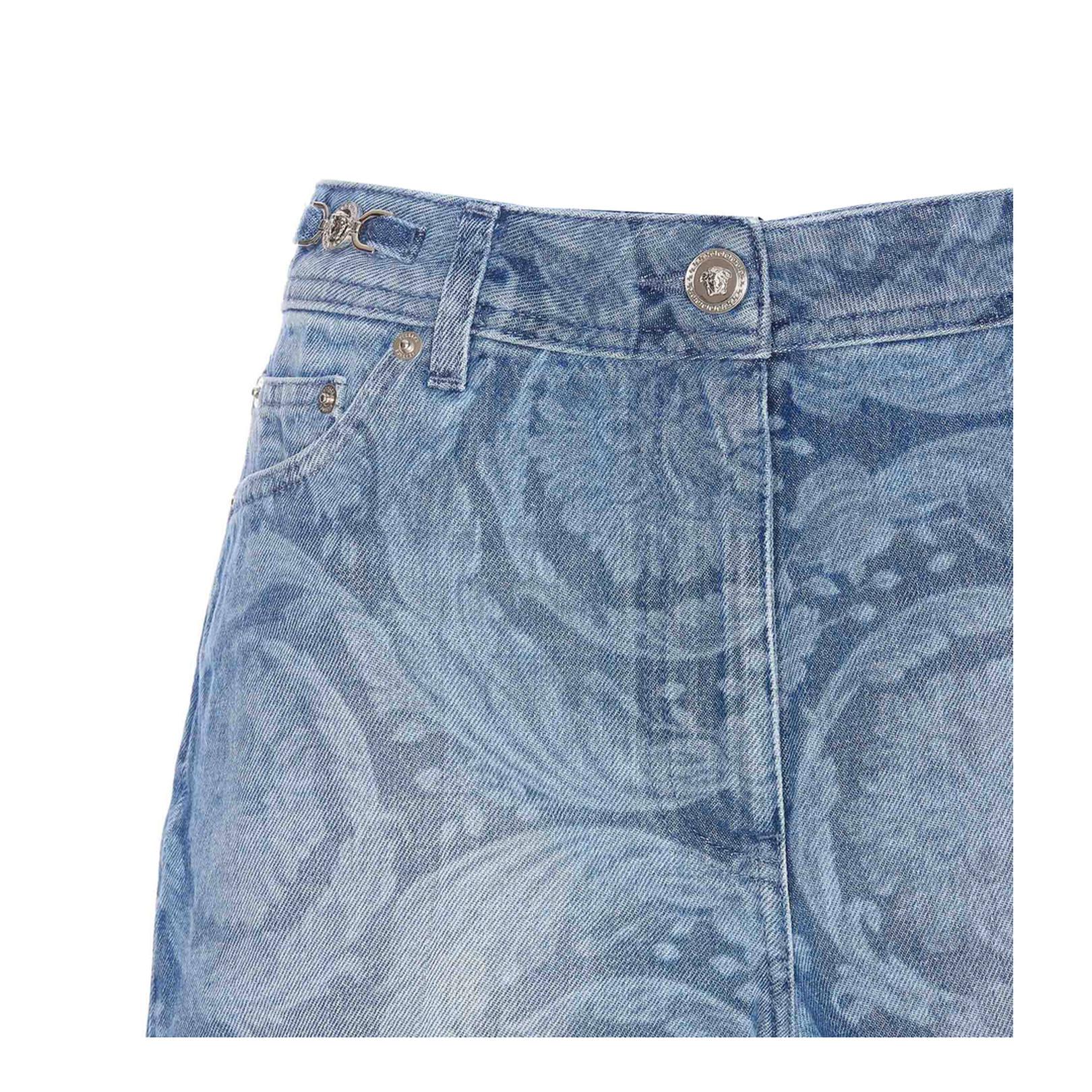 Denim Shorts In Blue - Image 4