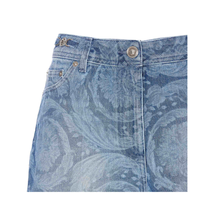 Denim Shorts In Blue - Image 4