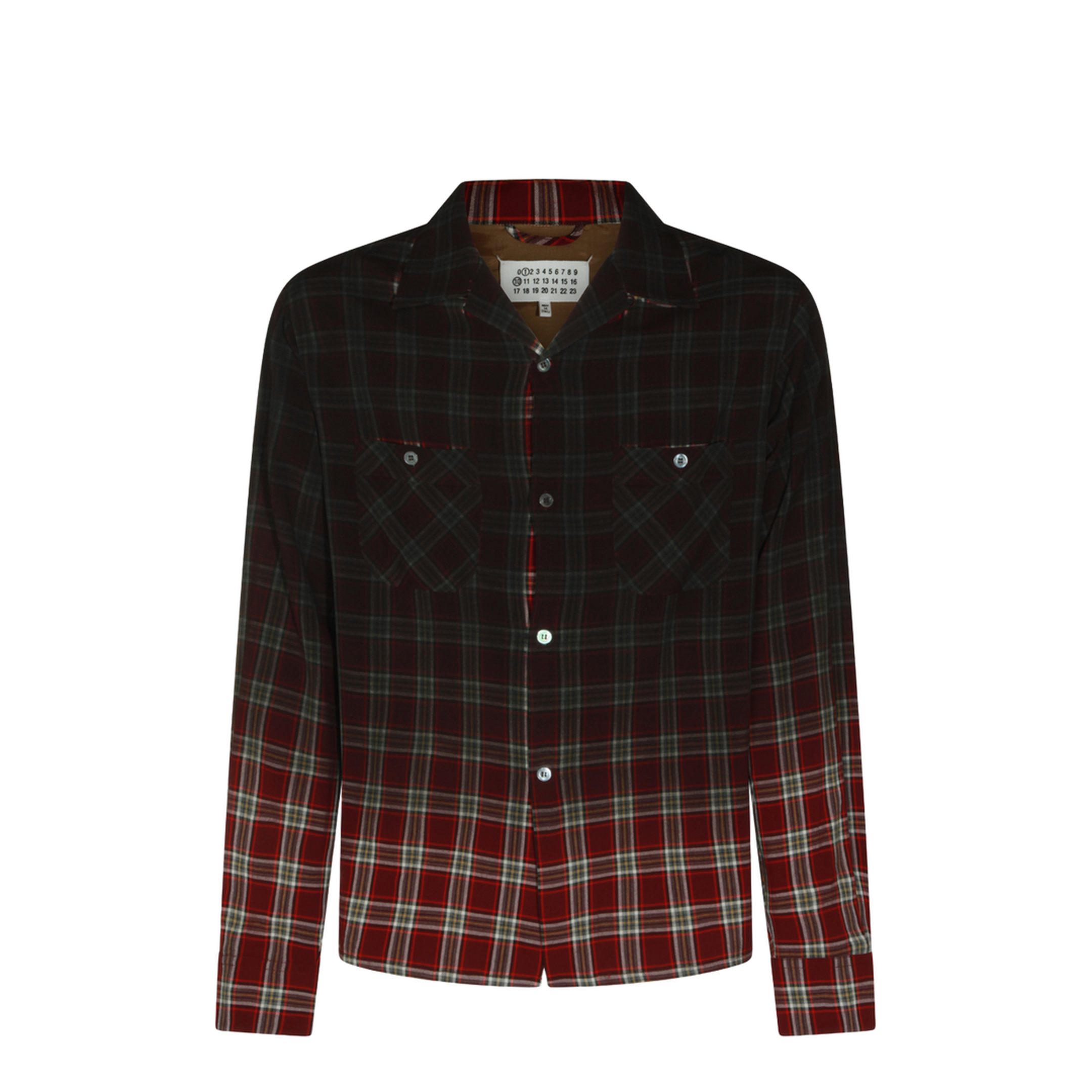Red Gradient Check Shirt - Image 2