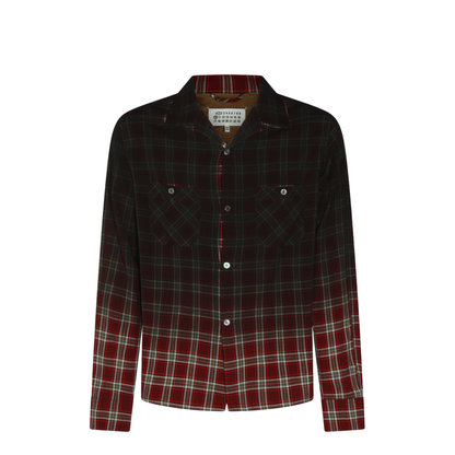 Red Gradient Check Shirt - Image 2