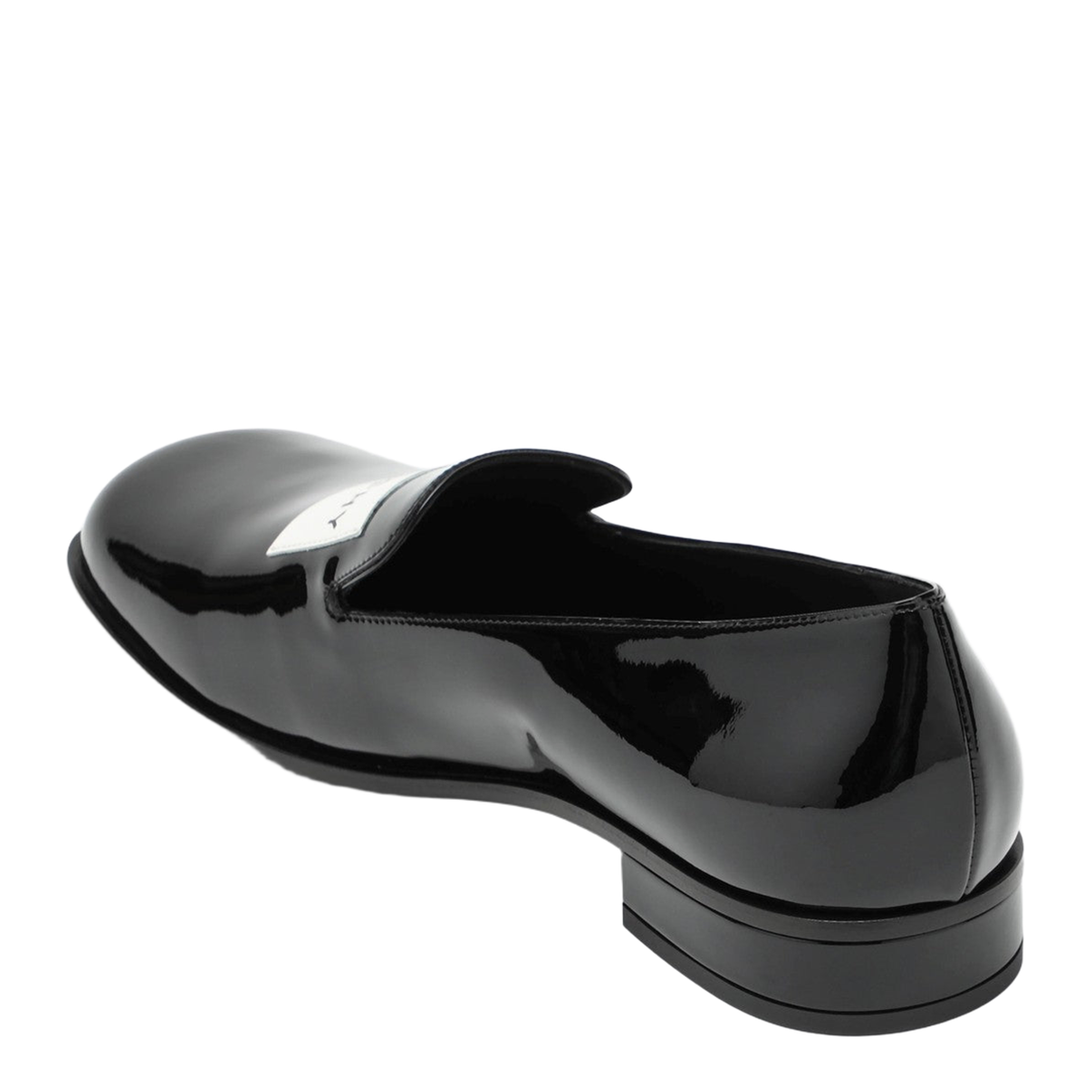 Black Patent Leather Tuxedo Loafers - Image 2