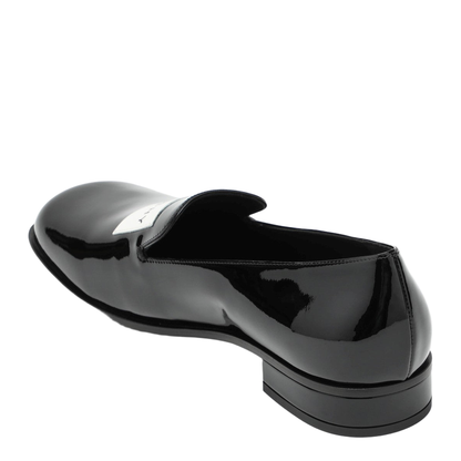 Black Patent Leather Tuxedo Loafers - Image 2