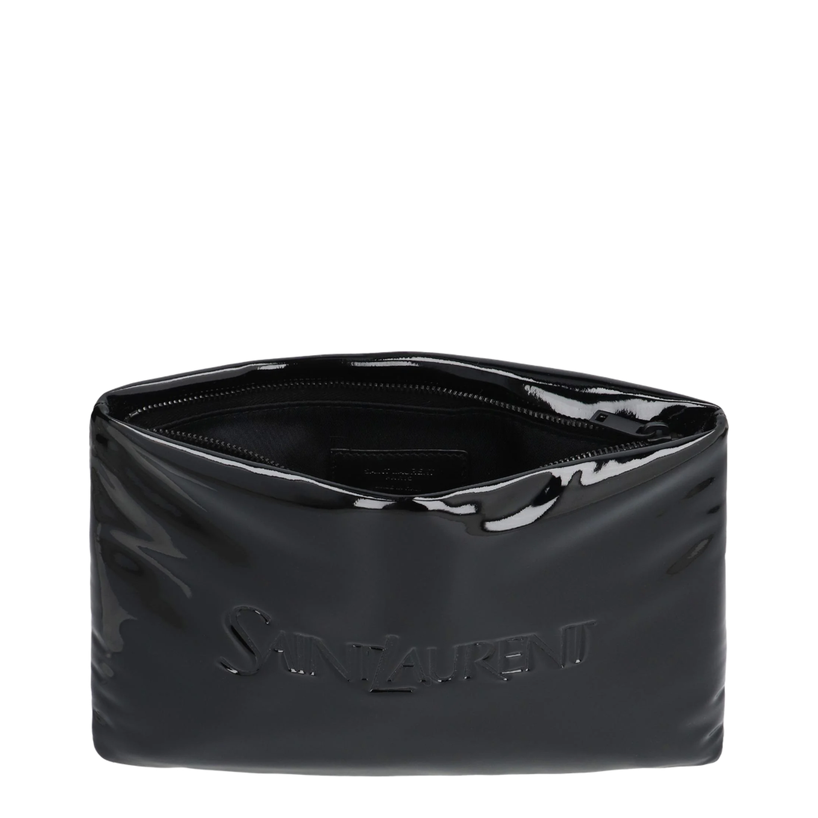 Puffy Small Leather Clutch Bags - Black - Image 5