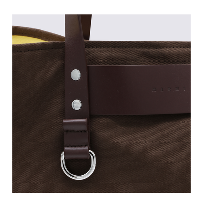 One Size Cotton Tote - Brown - Image 8
