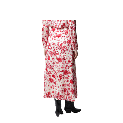Hilza Skirt in Printed Silk Dévoré Georgette - Image 2