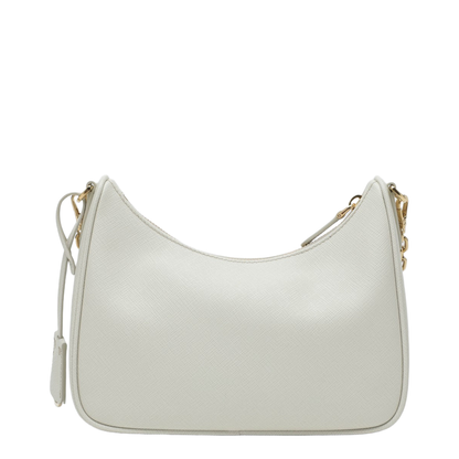 Re-Edition 2005 Saffiano Leather Shoulder Bag - Talc - Image 2