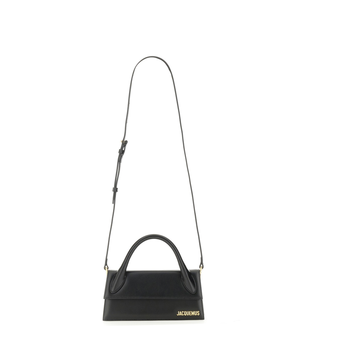 Le Chiquito Long Calf Leather Handbag - Black - Image 3