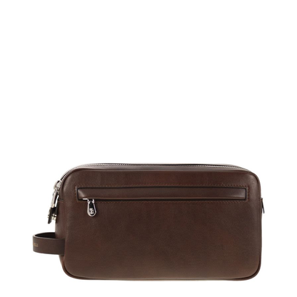 Beauty Case with Double Zipper in Burgundy - Image 5