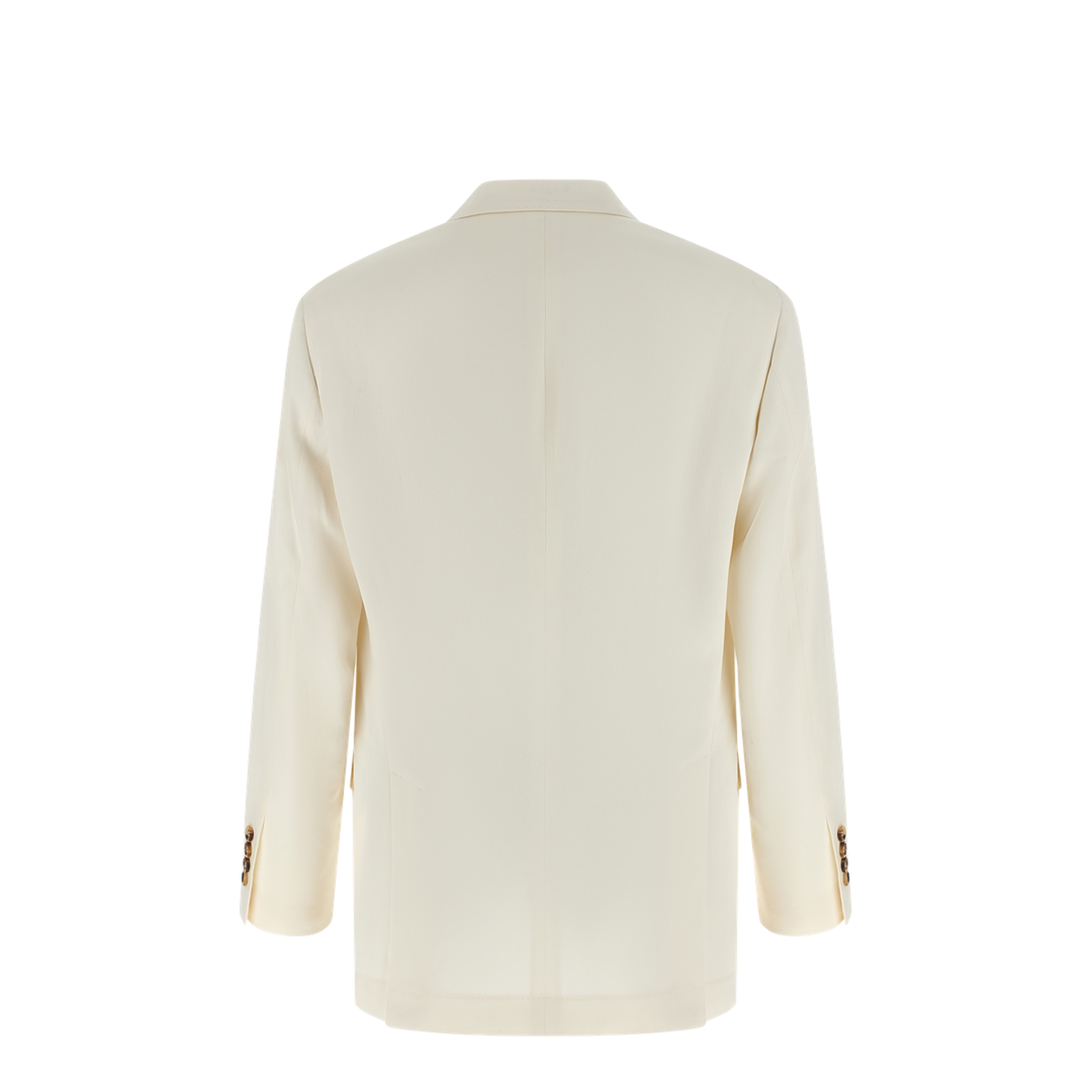 Linen Silk Blazer Beige - Image 2