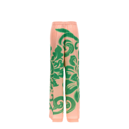 Wide Printed Trousers Blend - Image 2