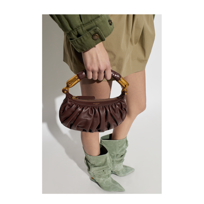 Ébène Mini Calfskin Bag - Burgundy - Image 2