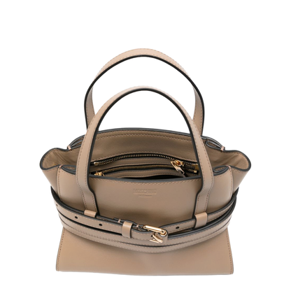 Calf Leather Tote - Beige - Image 5