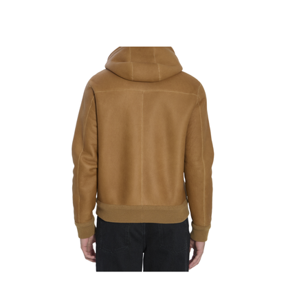 Hooded Leather Jacket - Image 4