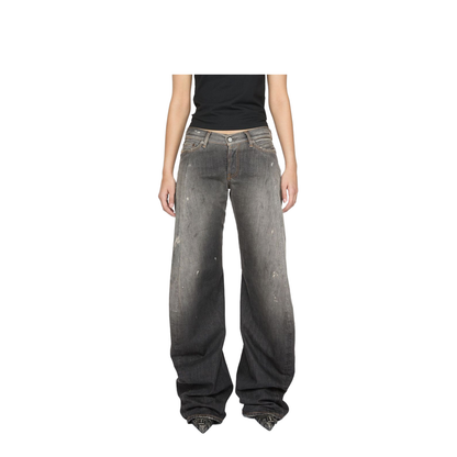 Loose Fit Jeans - Black - Image 4