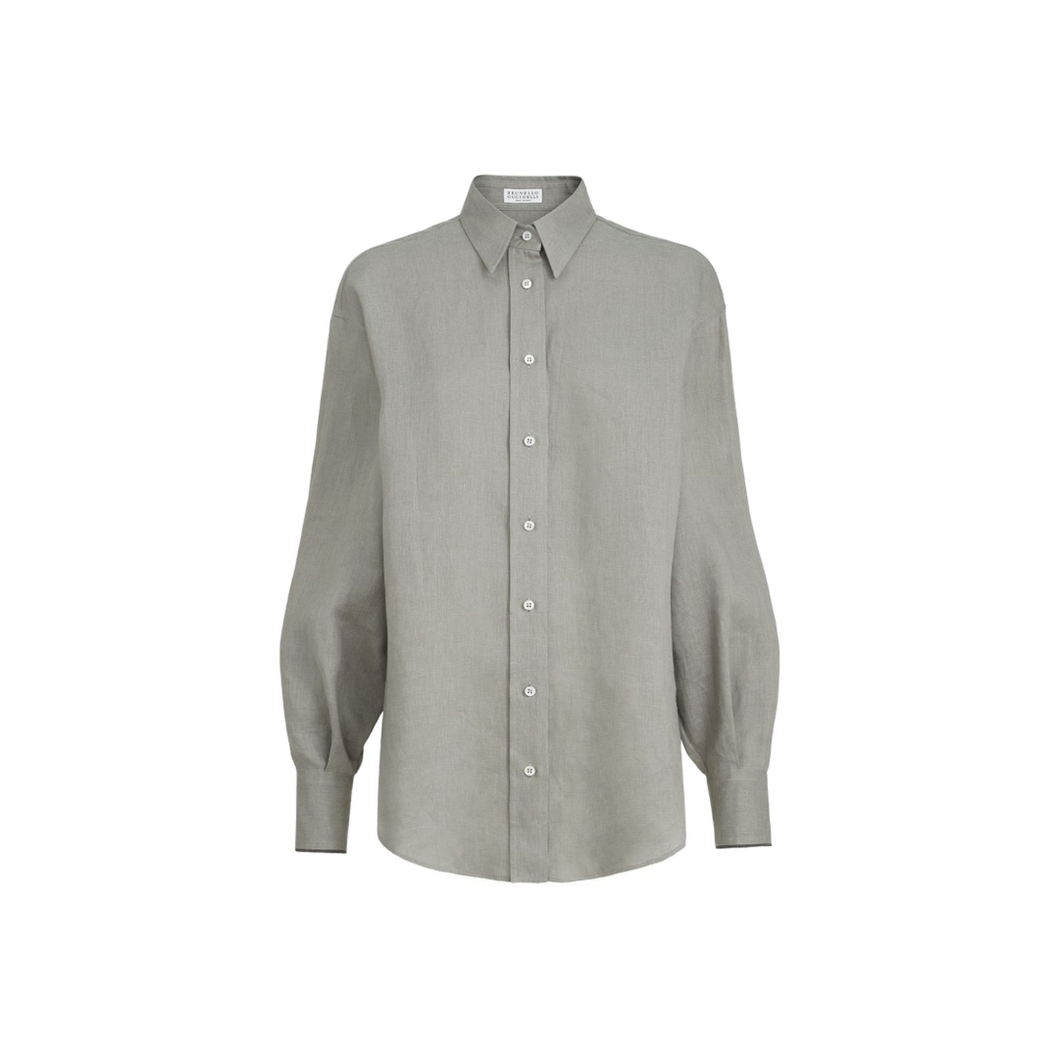Grey Linen Shirt - Image 1