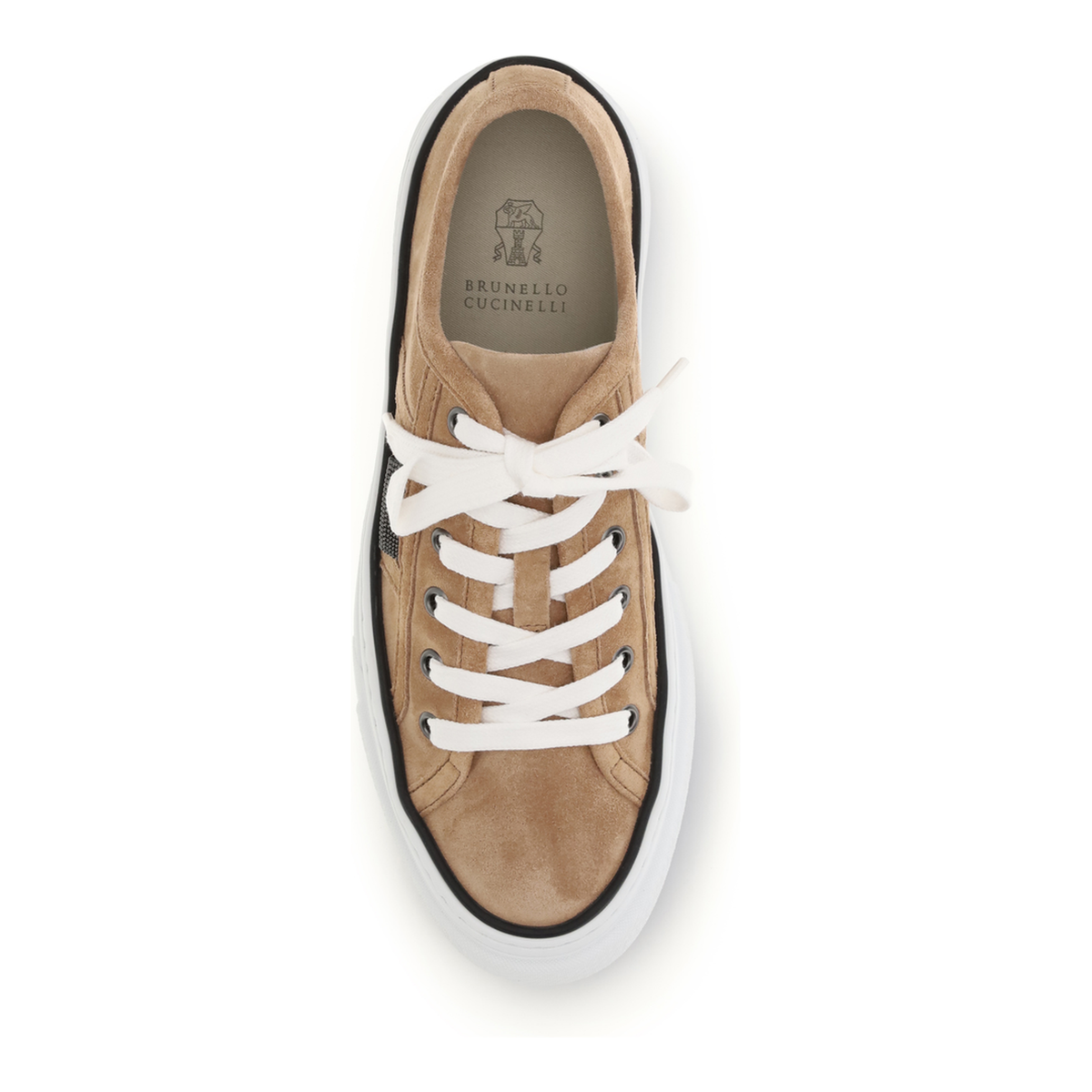 Shiny Tab Suede Sneakers - Image 4