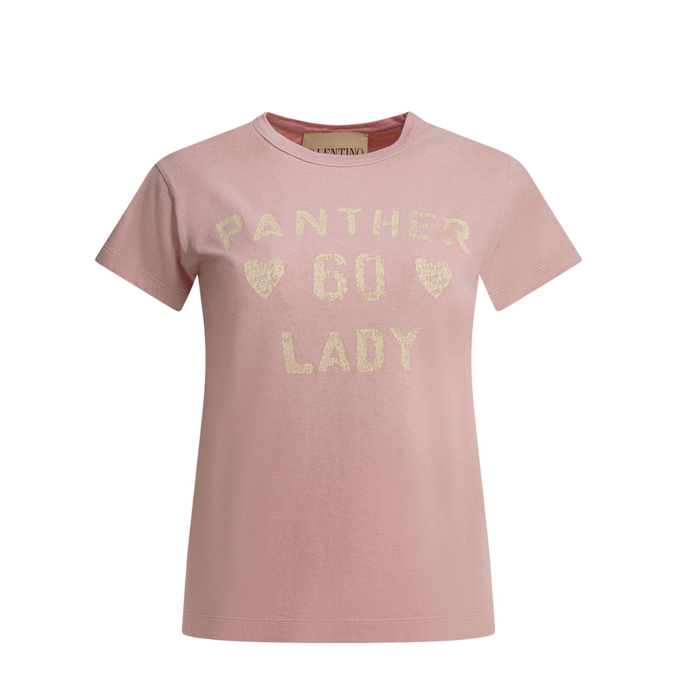 Printed Cotton T-Shirt Pink - Image 1