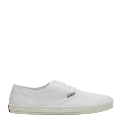 Sneakers In White Drill Fabric - Image 1