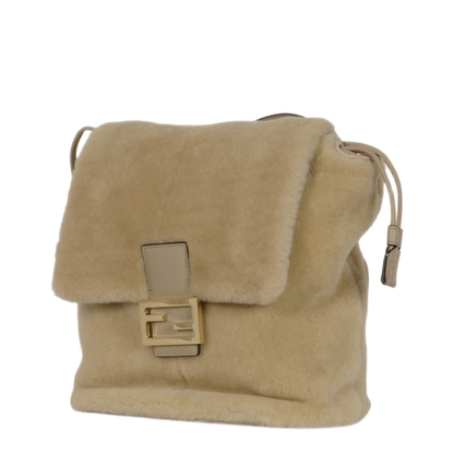 Shearling Backpack - Beige - Image 3