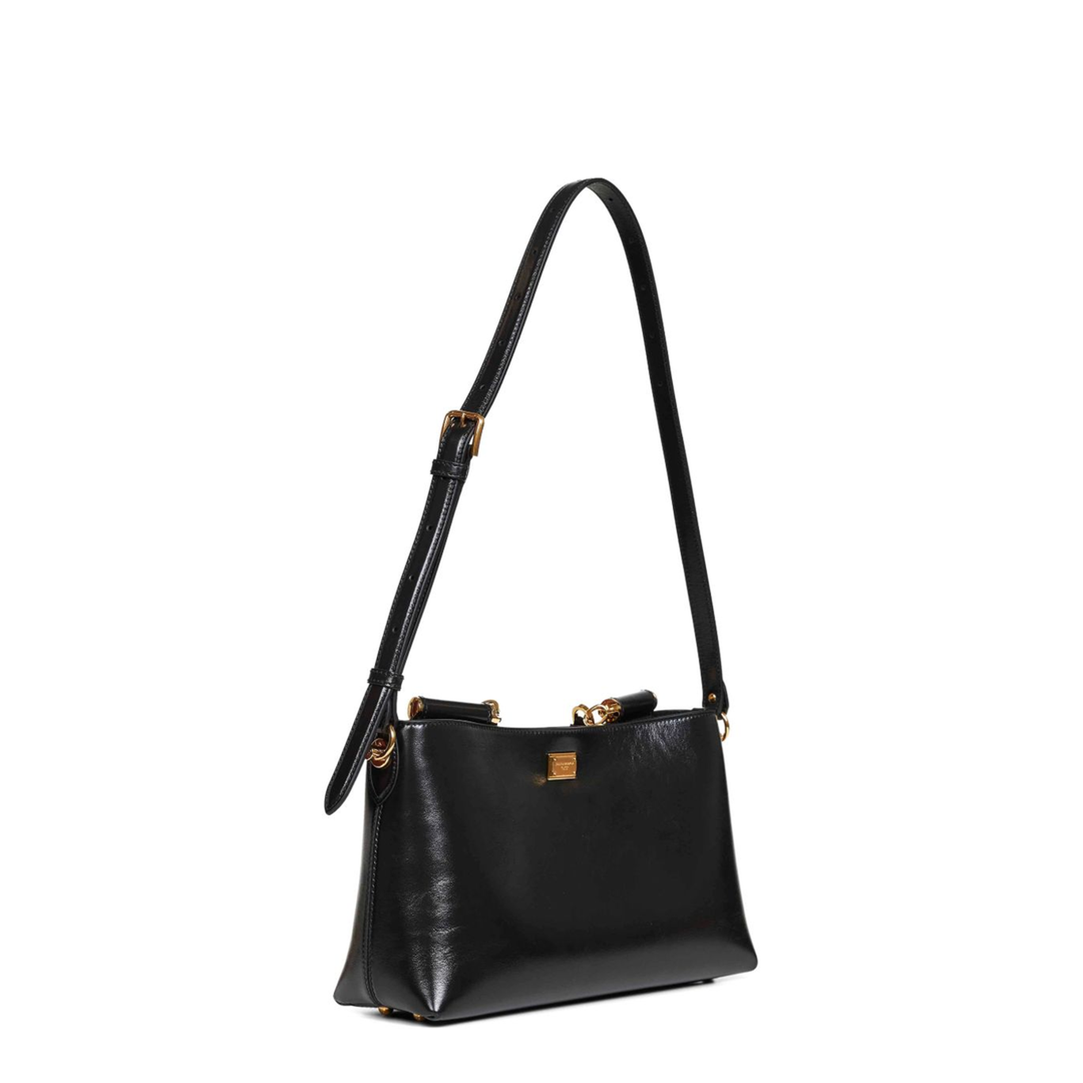 Vittoria Medium Calfskin Handbag - Black - Image 4
