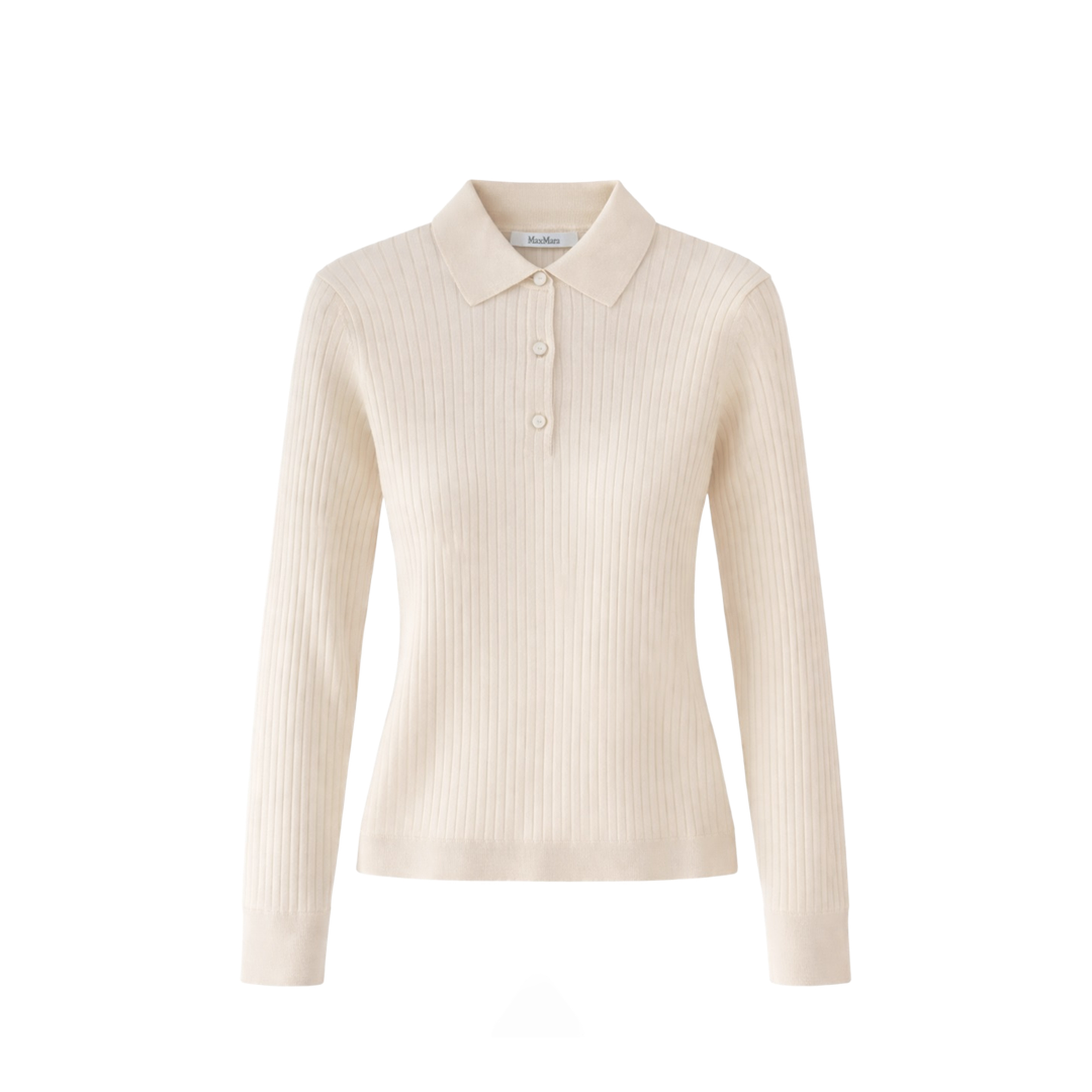 Ribbed Polo with Buttons - Image 1
